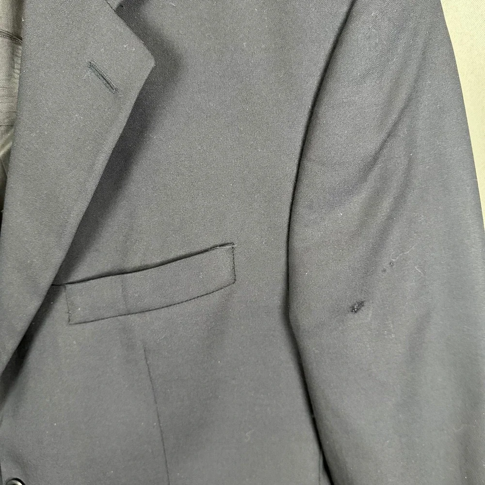Polo University Ralph Lauren Mens 40S Navy Blue 2 Button Blazer Sport Coat